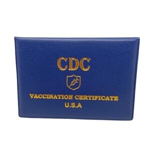Vaccination Card/Passport Holder Blue. (Does not include blank Vax card)
